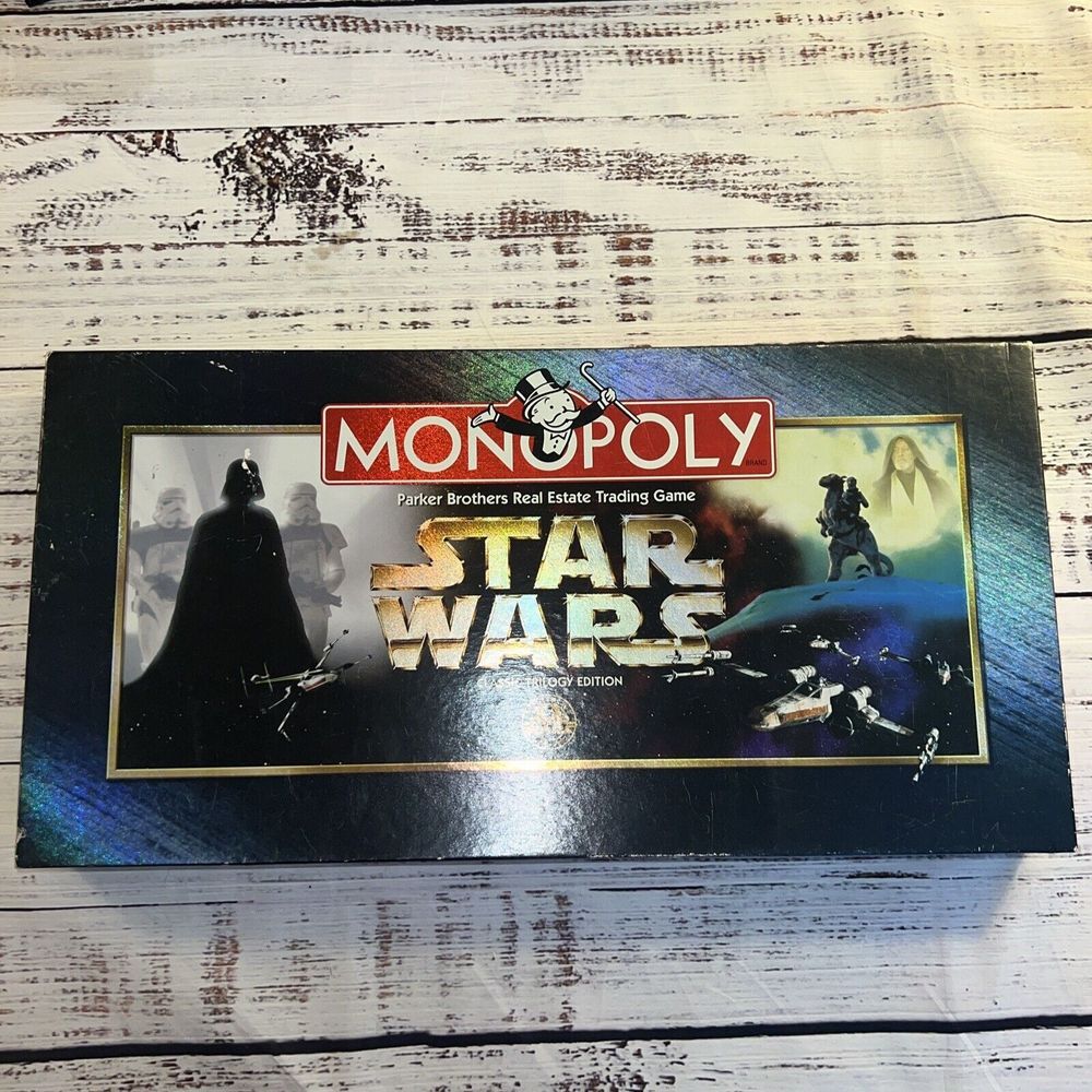 MONOPOLY STAR WARS‎ CLASSIC TRILOGY EDITION - 1997- 100% COMPLETE - GOOD COND - Picture 2 of 12